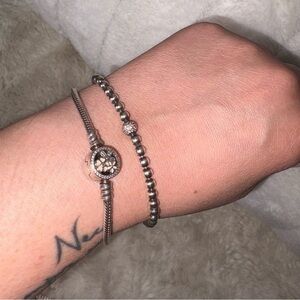 Pandora Moments Multicolored Bracelet with Poetic Blooms Clasp Size 7 1/2